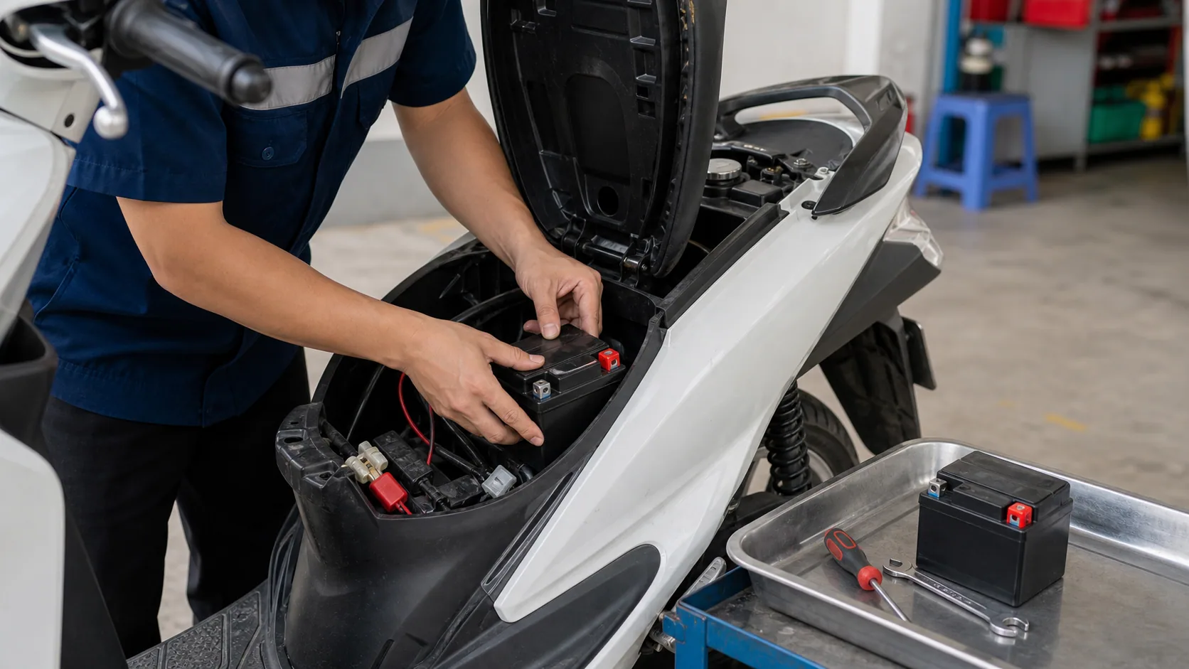 Ảnh bài viết Honda Vision thay bình ắc quy nào?